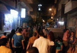 مسيرة شبابية بمدينة بني سويف تهتف ضد عسكر السيسي