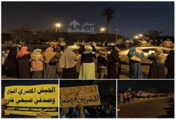 ثوار أكتوبر فى وقفة ثورية ضد العسكر بمدخل اكتوبر طريق الواحات