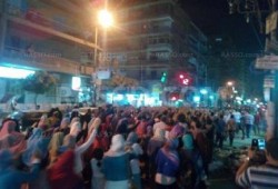 مسيرة ليلية مناهضة للانقلاب بطنطا الغربية