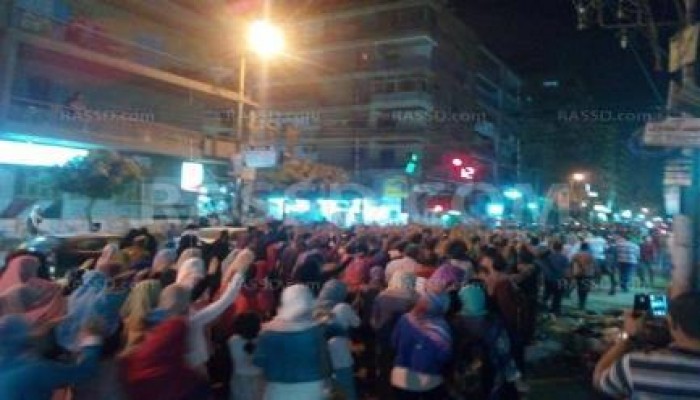 مسيرة ليلية مناهضة للانقلاب بطنطا الغربية