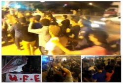 كفر الشيخ: مسيرة ليلية لأولتراس حرية بدسوق ضد عسكرة الجامعة بمليشيات ساويرس