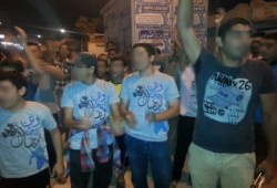 وقفة ليلية لشباب ضد الانقلاب بالحسينية شرقية