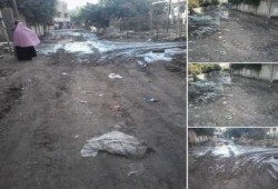 الغربية: انفجار ماسورة مياه الشرب فى قرية كفر كلا الباب