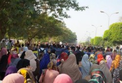 تظاهر طلاب المنيا ضد الانقلاب في ثاني ايام الدراسة