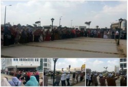 " طلاب ضد الانقلاب" بجامعة دمنهور يتظاهرون في أول أيام العام الدراسي رفضاً للانقلاب