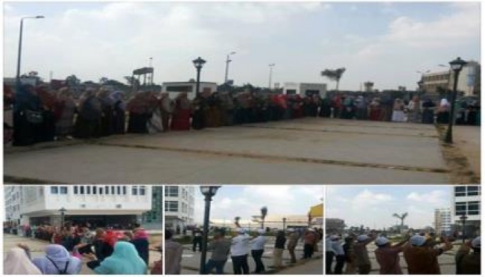 " طلاب ضد الانقلاب" بجامعة دمنهور يتظاهرون في أول أيام العام الدراسي رفضاً للانقلاب