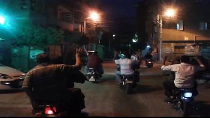 مسيرة بالدرجات البخارية بدمياط