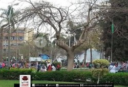 أمن جامعة حلوان يعتدي على الطلاب بالشوم والطوب
