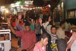 مسيرة ليلية لثوار الفيوم ضد الانقلاب العسكري