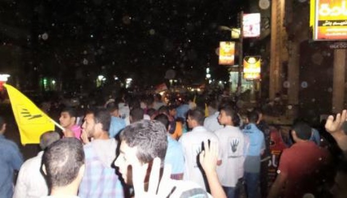 بالصور..مسيرة لحركة شباب ضد الانقلاب بالخياطة بمشاركة التحالف الوطني لدعم الشرعيه بدمياط