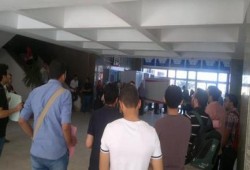 بالصور .. طلاب طب المنوفية ينظمون وقفة ضد اعتقال الانقلاب لزملائهم