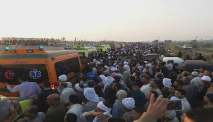 بالصور .. الفيوم تشيع جثامين ضحايا إدفو الأليم بمزيد من الأسى والحزن