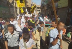 بالصور .. مسيرة لطلاب الثانوية والاعدادية ببنى سويف رفضا للقمع الامنى للطلاب