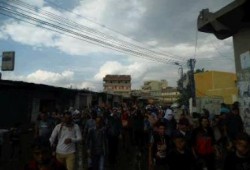 البحيره: مسيرة حاشدة لـ "ثوار حوش عيسى" دعما للإنتفاضة الطلابية بالجامعات