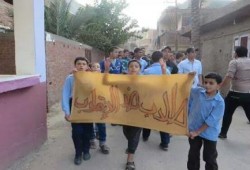 طلاب ضد الانقلاب بالبصارطة يتظاهر للمطالبة باسقاط الانقلاب