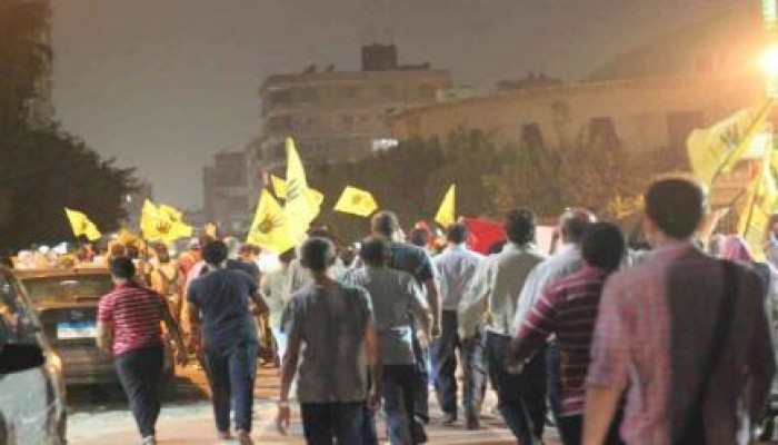 ثوار مدينة نصر ينظمون مسيرة ليلية رافضة للانقلاب العسكري