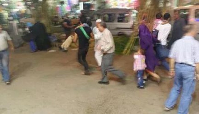 انفجار قنبلة أمام  مسجد  السيد البدوي بطنطا وهلع بين الصوفية