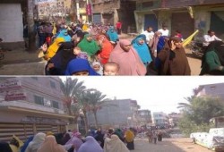 البصارطة بدمياط تنتفض استجابة لدعوات ضنك بالتظاهر ضد الفقر والجوع