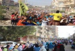 مسيرة حاشدة لثوار الشرقية بأبو حماد ضد الانقلاب وممارسات الصهاينة في القدس