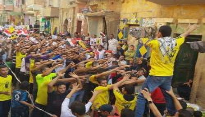 الآلاف ينتفضون في قرية الميمون ضد الانقلاب ونصرة للأقصى (صور)