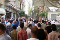 أهالي عزبة النخل يحتشدون ضد العسكر وتضامنا مع المرابطين في الأقصى