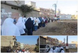 مسيرة حاشدة لطلاب ضد الانقلاب بالبصارطة بدمياط