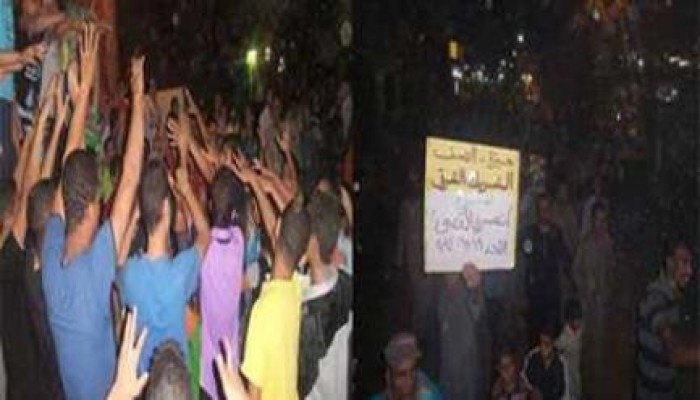الجيزة: مسيرة حاشدة بالصف تندد بالانتهاكات ضد الطلاب