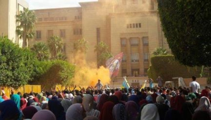 بالفيديو.. تواصل الحراك الثوري لطلاب الجامعات الرافض لحكم العسكر