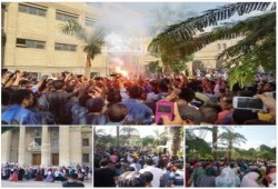 طلاب جامعة للقاهرة للداخلية : الجامعة ملك للطلاب ولا مكان لكم داخلها