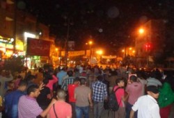 تظاهرة حاشدة بمدينة بني سويف ضد ممارسات الإنقلاب