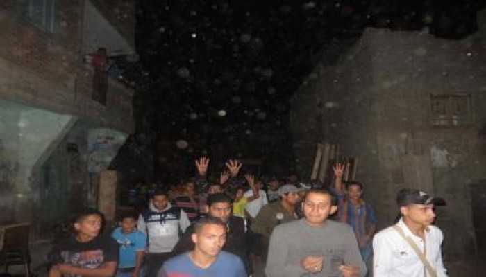 مسيرة ليلية لشباب ضد الانقلاب بدمياط تططالب برحيل حكم العسكر