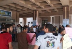 طلاب جامعة الأزهر بأسيوط ينظمون وقفة بالمجمع الشرعي ضد الانقلاب العسكري