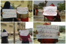 وقفة لطالبات هندسة الأزهر أمام مبني ميكانيا تضامناً مع زميلاتهن المعتقلات