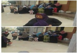 بالصور .. زحام شديد ومشاجرات بين الأهالى على أحد منافذ التموين بالدقهلية