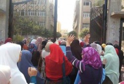 مسيرة لطالبات الأزهر بـ«تفهنا الأشراف» تنديدا باقتحام الأمن للجامعة