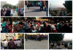 بالصور ..  يوم حزين على جامعة الاسكندريه مختلطا بصرخات الثوار