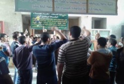 طلاب ضد الانقلاب بشريعة وقانون تفهنا ينظمون فاعلية اعتراضاً علي اعتقال زملائهم