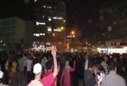 مسيرة حاشدة رافضة للانقلاب تنطلق من ميدان الحلمية