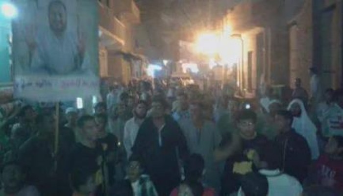 التحالف الوطني ينظم مسيرة بقرية " البرميل" بأطفيح