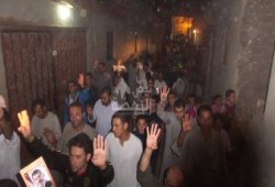 تواصل المسيرات الليلية لرافضي الانقلاب بالمنصوريـة في ختام أسبوع ‫‏انصروا الأقصي