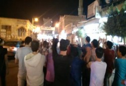 مسيرة ليلية بالقرب من مركز شرطة "دكرنس" ب‏الدقهلية‬ مطالبة بالإفراج عن المعتقلين