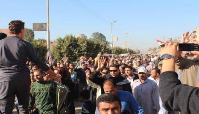 مسيرة حاشدة لثوار الحسينية في مليونية " اسقطوا النظام "