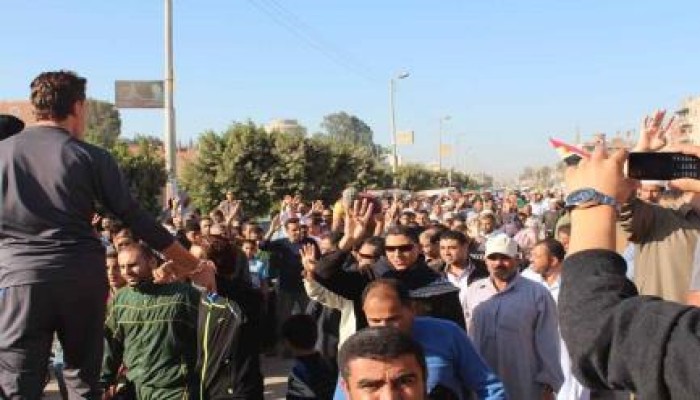 مسيرة حاشدة لثوار الحسينية في مليونية " اسقطوا النظام "