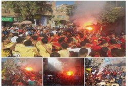 الجيزة: ناهيا تحتشد وتحتفل بخروج معتقليها