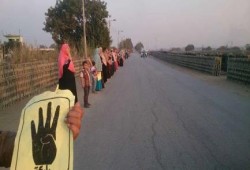 الغربية: مليشيات الانقلاب تطلق الرصاص الحي على سلسلة بشرية بزفتى