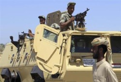 قوات الجيش تبدأ اليوم بإخلاء مناطق في سيناء من الأهالي