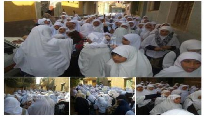 الجيزة: طالبات المنصورية ينتفضن ضد الحكم العسكري عقب انتهاء اليوم الدراسي