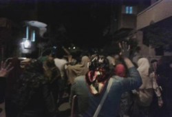 مسيرة لأهالى منطقة توريل بـ ‫‏المنصورة‬ ضد الانقلاب العسكري