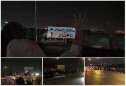 وقفة ثورية بأكتوبر أمام مسجد المدينة .. ووقفة اخري امام مدينة الانتاج