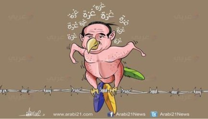 كاريكاتير :  السيسي وهوس غزة!